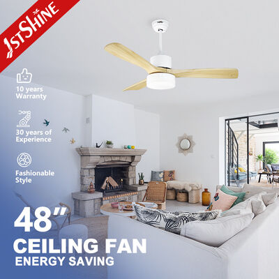 Goede prijs Dimmable LEIDENE Stevige Houten Plafondventilator met Lichte 3 Snelheidskeus Online