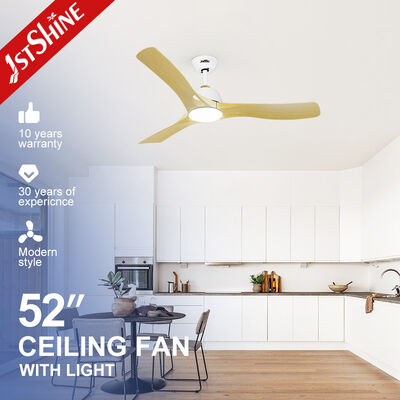 Goede prijs 52 inch energiebesparende plastic LED plafond ventilator met stille DC motor Online