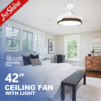 Goede prijs Moderne terugtrekbare DC 65W Smart Ceiling Fan Light Dimmable 6 Speed Online